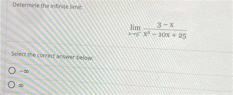 Solved Determine The Infinite