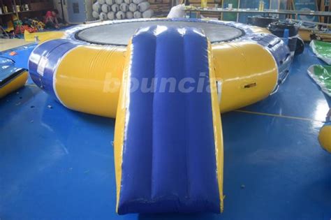 trampolín inflable del agua de la lona del PVC de 0 9m m combinado para