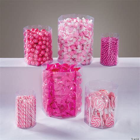 Bulk 24 Pc. Plastic Clear Octagon Candy Containers | Oriental Trading