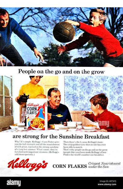 1960s Kellogg S Cornflakes Corn Flakes Breakfast Advertisement Cereal