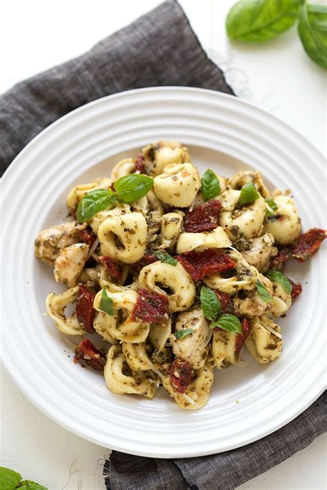 Simple One Pot Pesto Chicken Tortellini Leave Chicken Out For