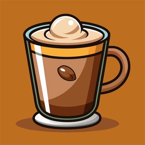 A Cup Of Hot Chocolate With Whipped Cream On It Premium AI Generated Vector