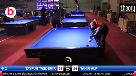 3 Cushion Billiards Tayfun TaŞdemİr Vs Tahİr Alp Youtube