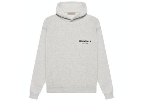 Fear Of God Essentials Hoodie Ss22 Light Oatmeal