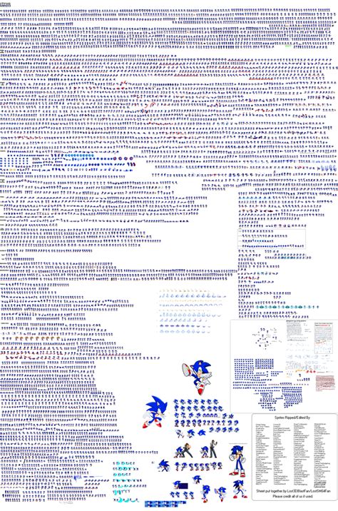 Ultimate Sonic Sprite Sheet 2023 Pfw12s Palette By Samuelnwadike On