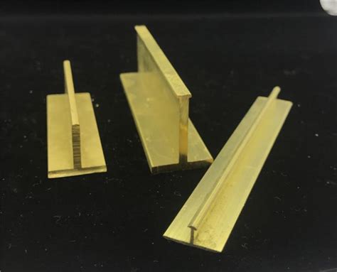 Small Size Brass T Bar Copper Tee Strip For Floor Decoration