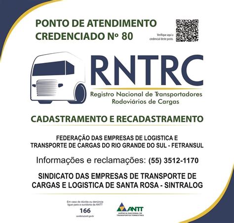 Documentos Para Cadastramento E Recadastramento Do RNTRC ANTT