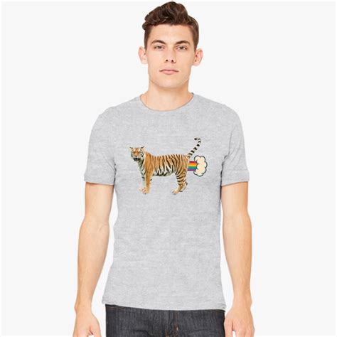 Giant Realistic Flying Tiger Men's T-shirt - Customon