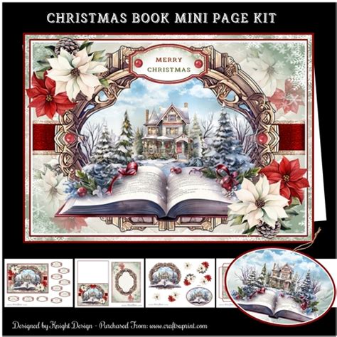 Christmas Book Mini Page Kit - CUP1223765_58488 | Craftsuprint