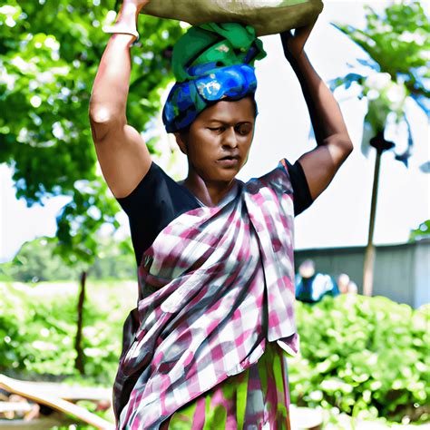 Valientes mujeres laboristas bangladesíes con bíceps más grandes Imagen