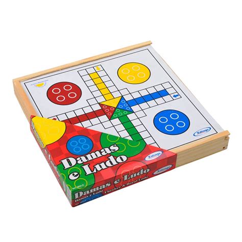 Jogo Dama E Ludo Madeira Xalingo Ri Happy