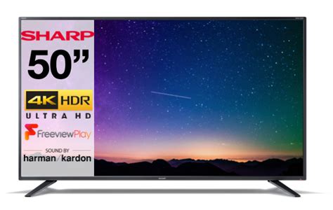 Sharp Inch Smart K Ultra Hd Hdr Uhd Led Tv Freeview Play