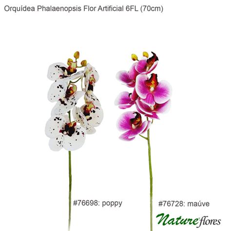 Orqu Dea Phalaenopsis Flor Artificial Fl Cm Nature Flores