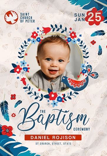 Free Baptism Invitation PSD Template 10033505 By ElegantFlyer