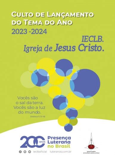 Portal Luteranos Culto de Lançamento do Tema do Ano 2023 2024 IECLB