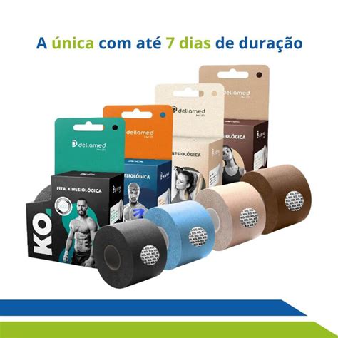 Kinesio Tape Fita Bandagem Elástica Adesiva 5cmx5m Pós Cirúrgica