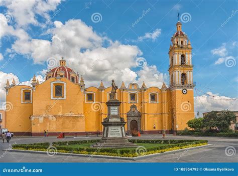 Church Of San Pedro Apostol In Cholula Puebla Mexico Editorial Stock