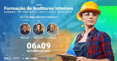 Curso De Formação De Auditores Internos Normas Iso 90012015 140012015 E 450012018 Online