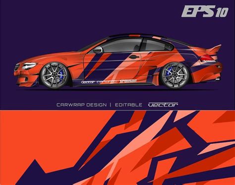 Premium Vector Car Wrapping Design With Abstract Textureracing