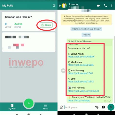 Cara Mudah Membuat Polling Di Whatsapp Inwepo