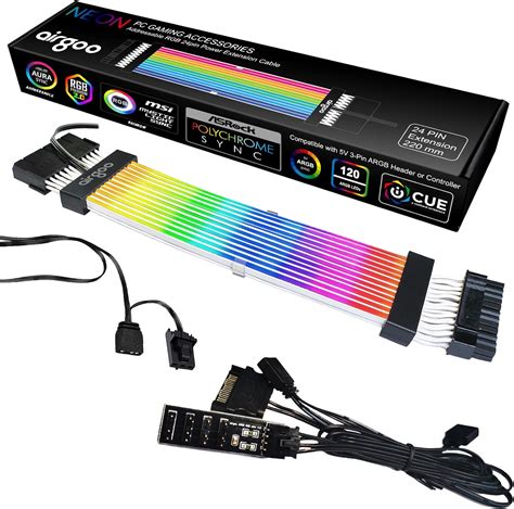 Airgoo Kit de cable de extensión de alimentación RGB direccionable