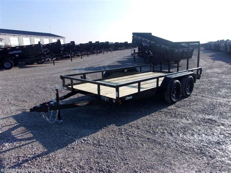 2022 H H 14 Utility Trailer 82X14 W Spring Loaded Gate