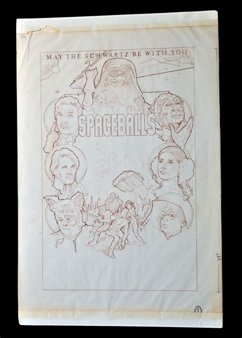 Original poster concept artwork from Spaceballs | Vintage world maps ...