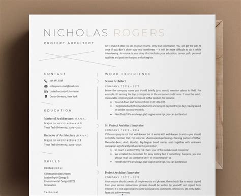 Pdf Resume For An Architect Writing Guide Wps Pdf Blog