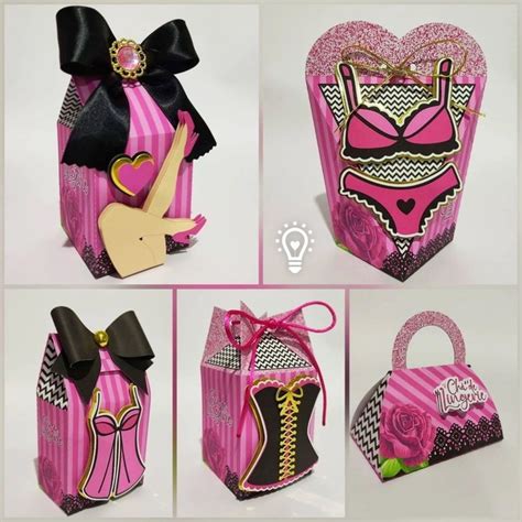 Chá de Lingerie Caixas Personalizadas Lembrancinhas Elo7