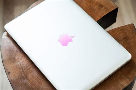 Pink Apple Logo Apple Macbook Decal Sticker Apple Logo Decal for ...