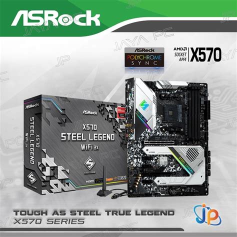 Jual Motherboard Asrock X570 Steel Legend Wifi Ax Am4 Amd X570 Ddr4