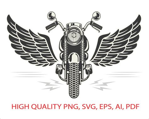 Motorcycle Svg Winged Bike Svg Motorbike Png Motorbike With Wings Svg Motorcycle With Wings