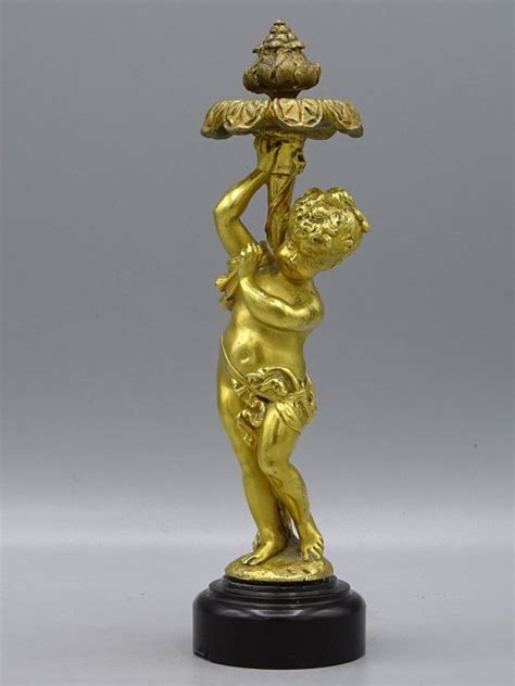 Figura Di Un Putto Bronzo Dorato CA 1900 Catawiki