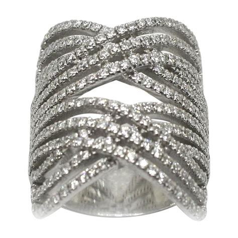 Georgios Collections Karat White Gold Brilliant Cut White Diamond