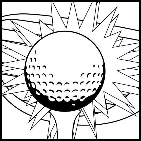 Coloring Pages Of Golf Balls