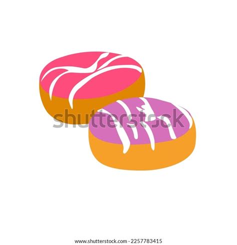 Realistic Donut Vector Drawing Easy Cute Stock Vector (Royalty Free ...