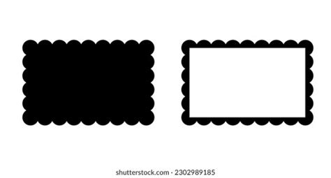 474 Scalloped Rectangle Images, Stock Photos, 3D objects, & Vectors ...