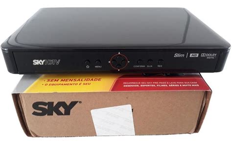 Kit Receptor Sky Pré Pago Hd Recarga Digital 30 Dias Antena