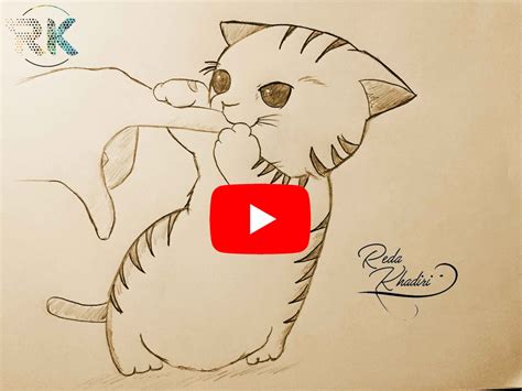 Video 7 Comment Dessiner Un Chat Mignon Moins De 5 Minute