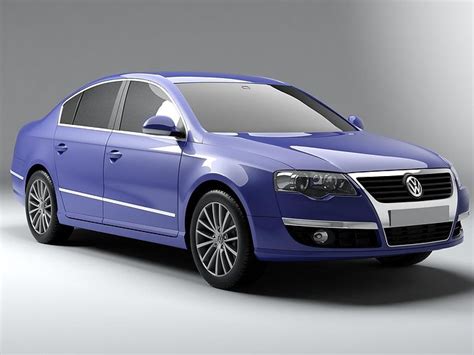 Volkswagen Passat B6 3d Model Cgtrader