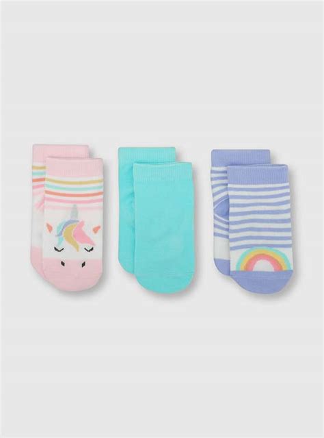 Ripley 3 PACK CALCETINES NIÑA COLLOKY X3 UNICORNIO