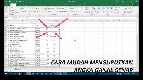 Cara Membuat Angka Agar Urut Di Ms Excel Hongkoong