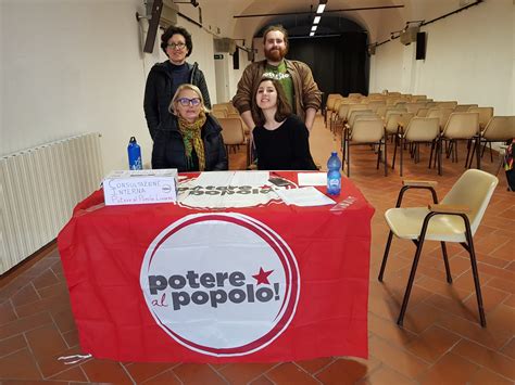 Potere Al Popolo In Toscana Sarà Nella Lista Unitaria Toscana A