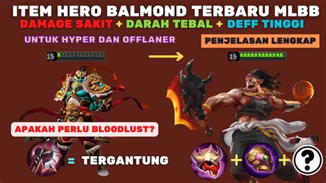 ITEM BALMOND TERSAKIT DAN TERKUAT TERBARU DI MOBILE LEGENDS BUILD