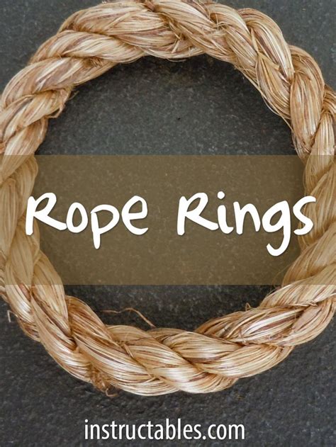 Rope Rings | Rope rings, Rope, Crafty