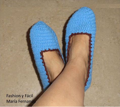 Fashion y Fácil DIY Cómo tejer slippers pantuflas o babuchas fáciles