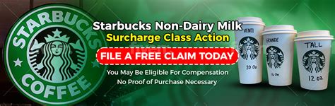 Starbucks Non Dairy Class Action Case Settlement Research