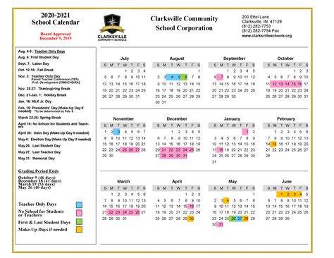 Our Events Calendar | Clarksville Community Schools