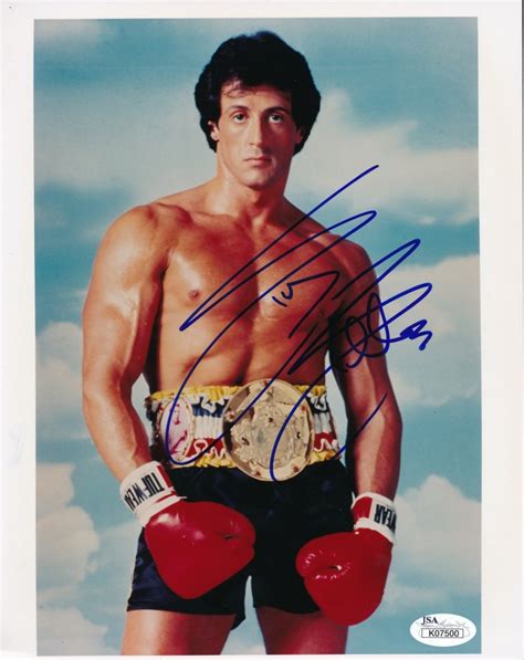 Sylvester Stallone Signed Rocky 8x10 Photo Jsa Coa Pristine Auction