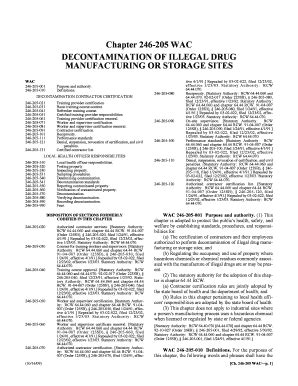 Fillable Online Leg Wa Chapter Wac Decontamination Of Illegal